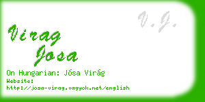 virag josa business card